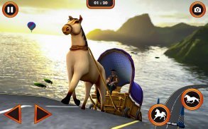 Xtreme Horse Cart Riding Games: 3D Sky Driving 🏇 screenshot 2