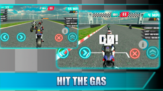 Permainan perlumbaan motosikal screenshot 1