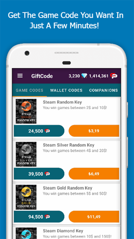 GiftCode - Earn Game Codes - APK Download for Android