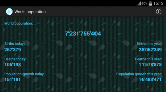 Weltbevölkerung screenshot 3