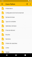 Cours Python screenshot 4