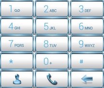 Dialer FrameWhite Blue Theme screenshot 0