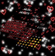 Neon Hearts Keyboard screenshot 1