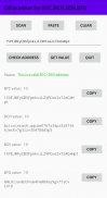 QR-code scanner for Bitcoin BTC, BCH, BSV and BTG screenshot 1