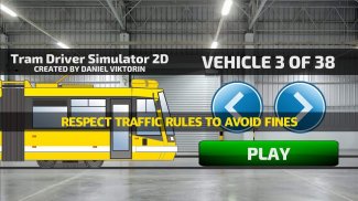Tram Driver Simulator 2D - light rail train sim screenshot 2