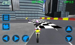 cidade de corrida de moto 3D screenshot 7