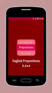 English Prepositions List screenshot 2