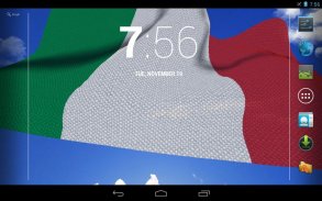 3D Italia bandiera Live Wallpaper screenshot 1