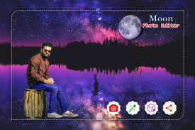 Moon Night Photo Editor Moon Photo Maker screenshot 0