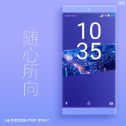 LITTLE™ XPERIA Theme | Purple screenshot 3