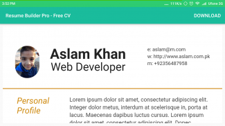 Resume Builder Pro - Free CV screenshot 5