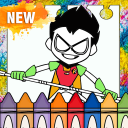 Teen Super Titans Coloring Game