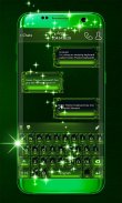 لوحة المفاتيح موضوع الخضراء screenshot 0