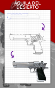 Cómo dibujar armas paso a paso screenshot 9