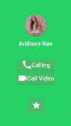 Addison Rae Video Call Simulat screenshot 0