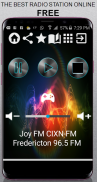 Joy FM CIXN-FM Fredericton 96.5 FM CA App Radio Fr screenshot 5