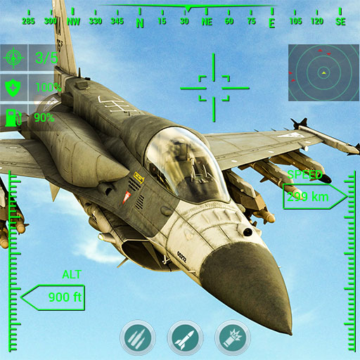 Missão de ataque aéreo de caça a jato 3D - Baixar APK para Android