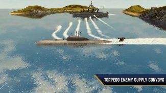 Вражеские воды : битва подводной лодки и корабля screenshot 2