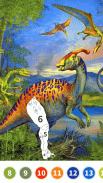 Dinosaur Color by Number Book screenshot 0