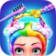 Rainbow Hair Salon - Dress Up screenshot 5