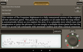 The Forgotten Nightmare Text Adventure Game screenshot 3