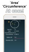 Circle Area Circumference Calc screenshot 1