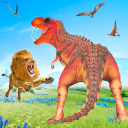 Lion vs Dinosaur Battle Game