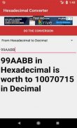 Hexadecimal to Decimal Converter - Calculate Decimal values to Hexadecimal screenshot 3