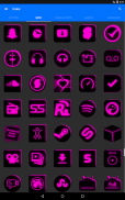 Flat Black and Pink Icon Pack ✨Free✨ screenshot 18