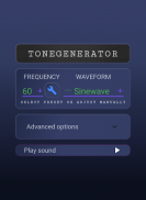 Tone Generator / generate sound of any frequency screenshot 0