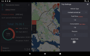 Travel Cost (Grèce) screenshot 2