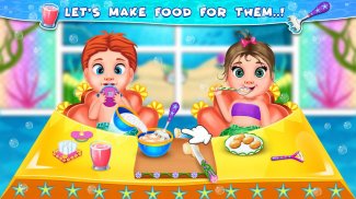 Twin mermaid babysitter care screenshot 5