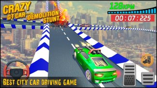 मुफ्त कारों रेसिंग खेल: स्टंट कारों: car stunts GT screenshot 2