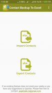 Backup Contact To Excel (Impor screenshot 0
