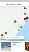 Riviera Maya Travel Guide in English with map screenshot 1