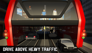مرتفعة عبور حافلة محاكي Futuristic City Bus Games screenshot 20