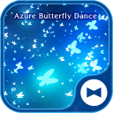 Beautiful Wallpaper Azure Butterfly Dance Theme