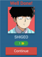 Mob Psycho 100 Character Quiz screenshot 5