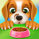 Puppy pet care salon game Icon