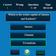 Jammu and Kashmir MCQ screenshot 0