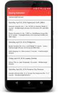 Boxing Fight Schedule screenshot 2