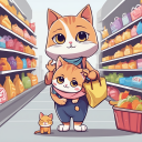 Cat games for kids: shop games