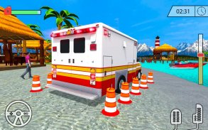 Coast Guard Beach Rescue Team: Beach Parking Sim screenshot 2