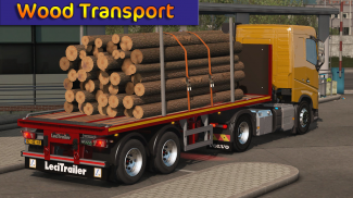 Truck Simulator Wood Transport screenshot 0