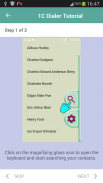 Big keyboard: contacts search screenshot 0