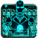 AI Neon Robot Theme Icon