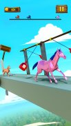 Corrida de Cavalo Divertida Jogo de Unicórnio 3D screenshot 4