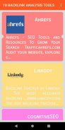 18 Backlink analysis tools screenshot 2