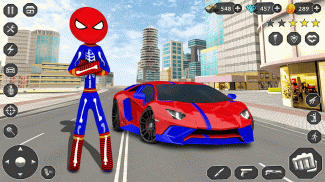 Stick Rope Hero Superhero Game screenshot 1