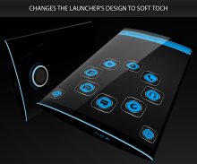 Next launcher theme SoftBlue screenshot 3